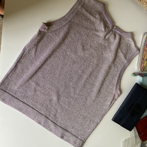 lavender glitter top size small - Picture 3 of 8